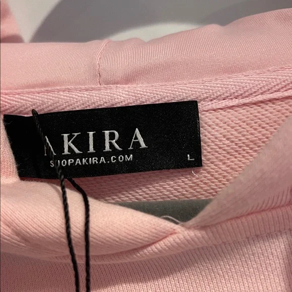 AKIRA Light Pink Hoodie with NYC logos patches, all over so cute - Picture 5 of 10